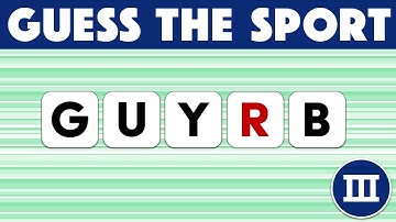 SCRAMBLED WORD | #N16 - Can you guess 20+1 sports in our anagram quiz from jumbled letters (3/3)?