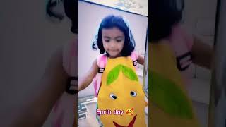 earth day 🥰 #cutebaby #kintergarden  #nurserystudents