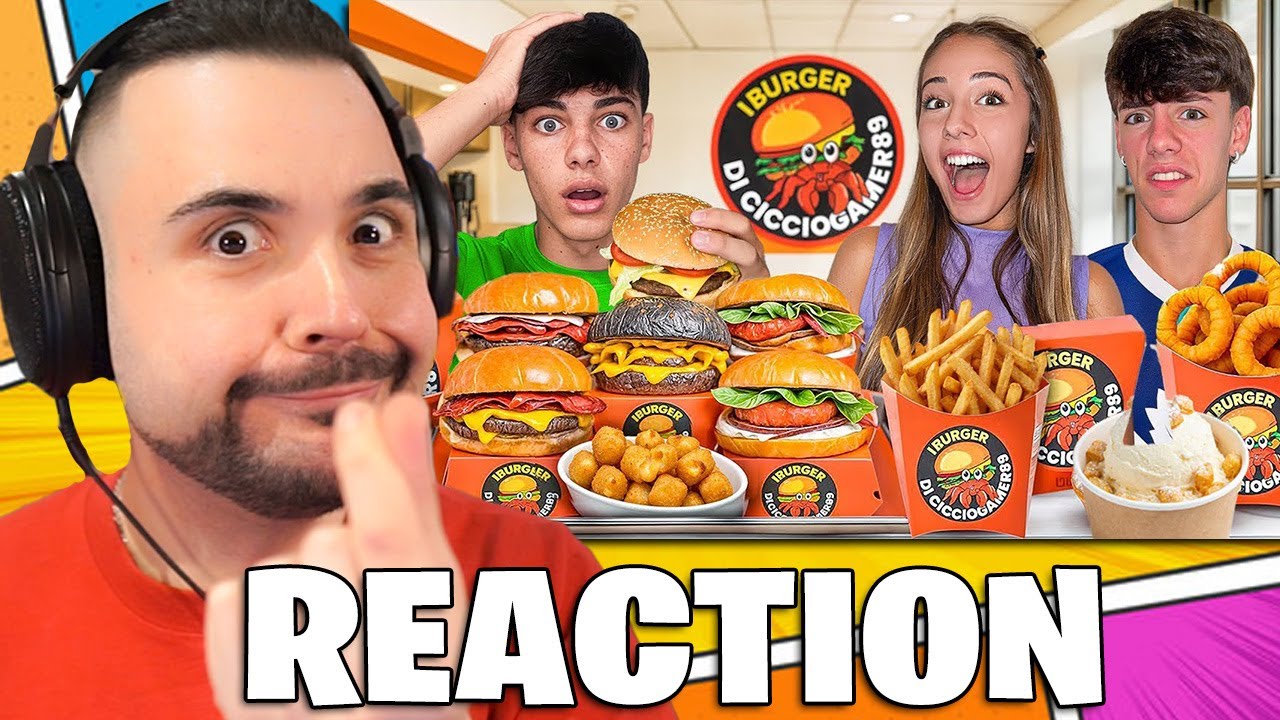 REAGISCO a : CRISTIANO BORSI Ha Ordinato l'intero menù dei Burger Di CiccioGamer89🍟