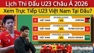  Afc U23 Asian Chdanionship 2026 Schedule  Where To Watch Vietnam U23 