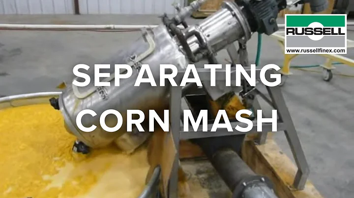 Liquid solid separation of corn mash - Russell Liquid Solid Separator™