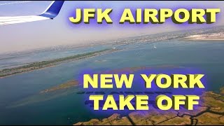 Take off from New York JFK Airport - 4K
