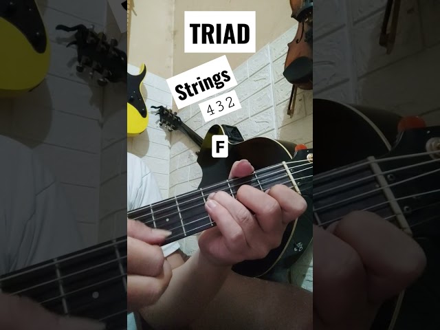 Chord Progression C (TRIAD) #chordgitar #shorts class=