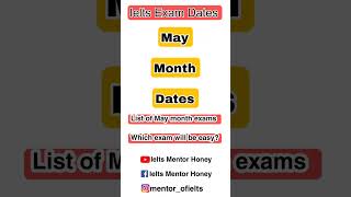 Ielts May 2023 Month Exam Dates | Ielts April Exams 2023 #shorts #ielts