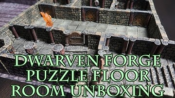 Dwarven Forge Puzzle Floor Room Unboxing