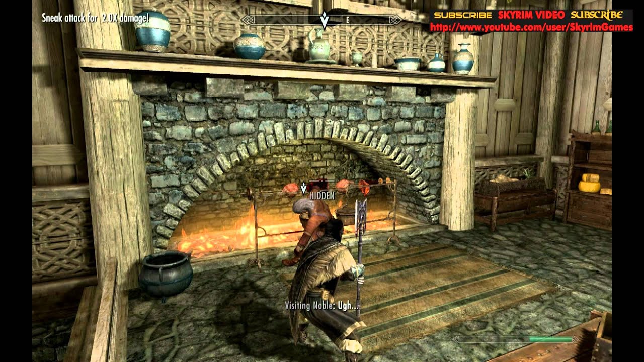 Skyrim Killing Visiting Noble YouTube