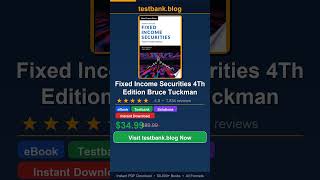 Fixed Income Securities 4Th Edition Bruce Tuckman - Complete Study Package