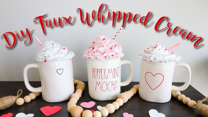 Fake Whipped Cream Crafts, Fake Whipped Cream Clay Diy