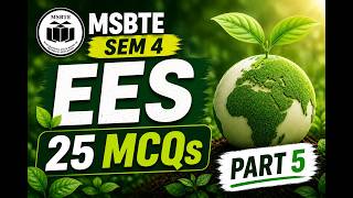 EES | PART 5 (Question 101 to 125) | 25 Important MCQs 🔥 | MSBTE SEM 4 | Part 5 | diploma