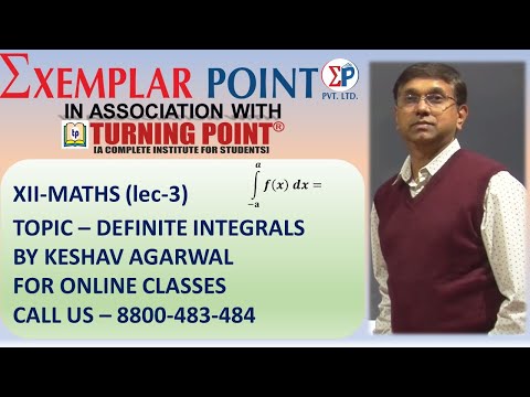 LEC 3 XII MATHS DEFINITE INTEGRALS BASIC PROPERTIES OF -a to -a .