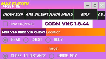 FREE CODM:VNG | MOD MENU 1.8.44 | VIP CHEAT MXF v1.0(OUTDATED)