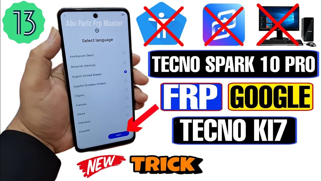 Spark frp. Techno ki7 spark 10 pro frp testpoint.