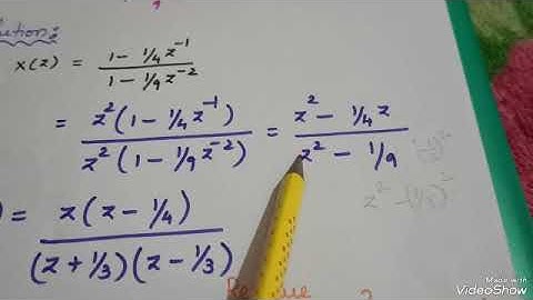 Inverse Z Transform using Residue Method / Problem#2