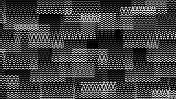 Abstract wavy lines animation seamless loop black and white digital background motion graphic design