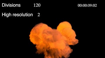 Fireball effect with Blender smoke simulation