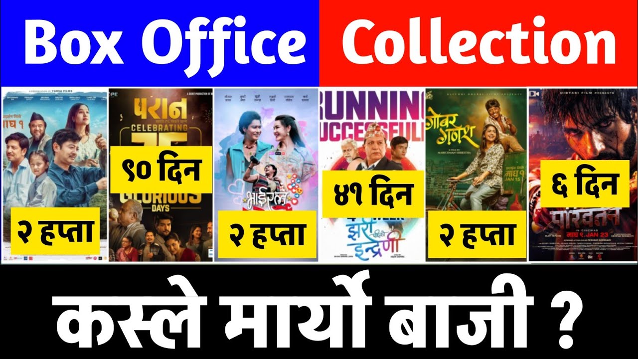 PARIWARTAN, VIRAL GORKHE, PARAN, MIRMIRE, JHARI PACHHI KO INRENI, GOBAR GANESH BOX OFFICE COLLECTION