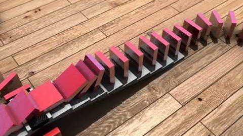 Domino Cascade - Blender 2.5 rendering test