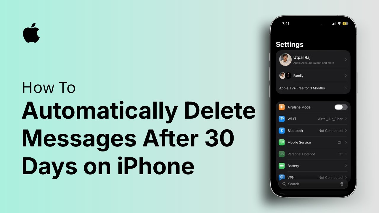 How to Automatically Delete Messages After 30 Days on iPhone