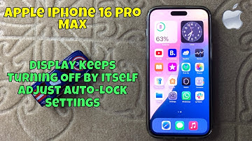 iPhone 16 Pro Max Display Keeps Turning Off By Itself Adjust Auto-Lock Settings