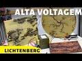 Como queimar madeira com Eletricidade - Figuras de Lichtenberg - Alta tensão