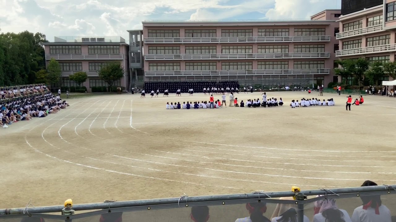 京都女子高等学校令和元年度体育祭 白組応援 新時代 アンコール Youtube