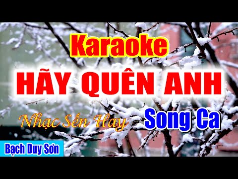Karaoke Hãy Quên Anh Song Ca | Bạch Duy Sơn