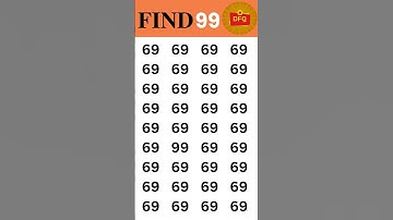 Can You Find 99 Between 69? 🧠 | Tricky Number Puzzle Quiz!
