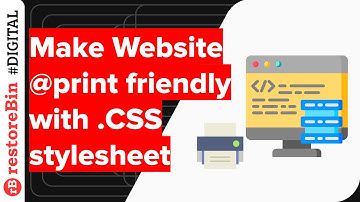 How to make a webpage printer friendly using CSS "@media print" tag?