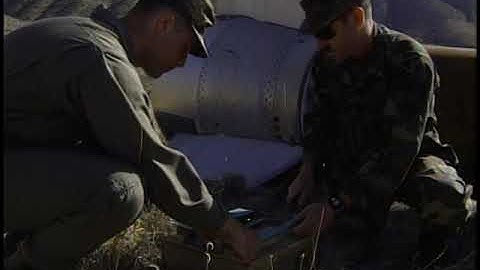 Explosive Ordnance Disposal Team Preparing a Storm Missile for Controlled Detonation
