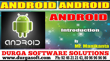 Android Tutorials||online training||Android Introduction by Manikanta