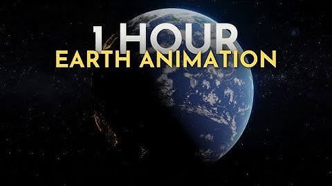 1 Hour of Earth Animation in 4K | Planet Earth Rotating in Space (Loop)