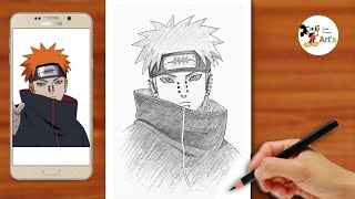 How To Draw Pain Nagato Uzumaki Step By Step Naruto Anime Drawing