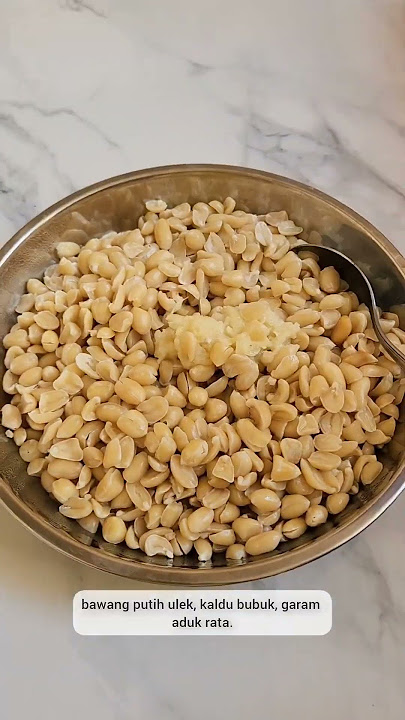 Kacang bawang renyah (tanpa santan)