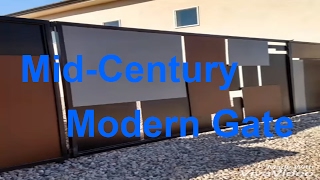 Mid century modern gate. DIY