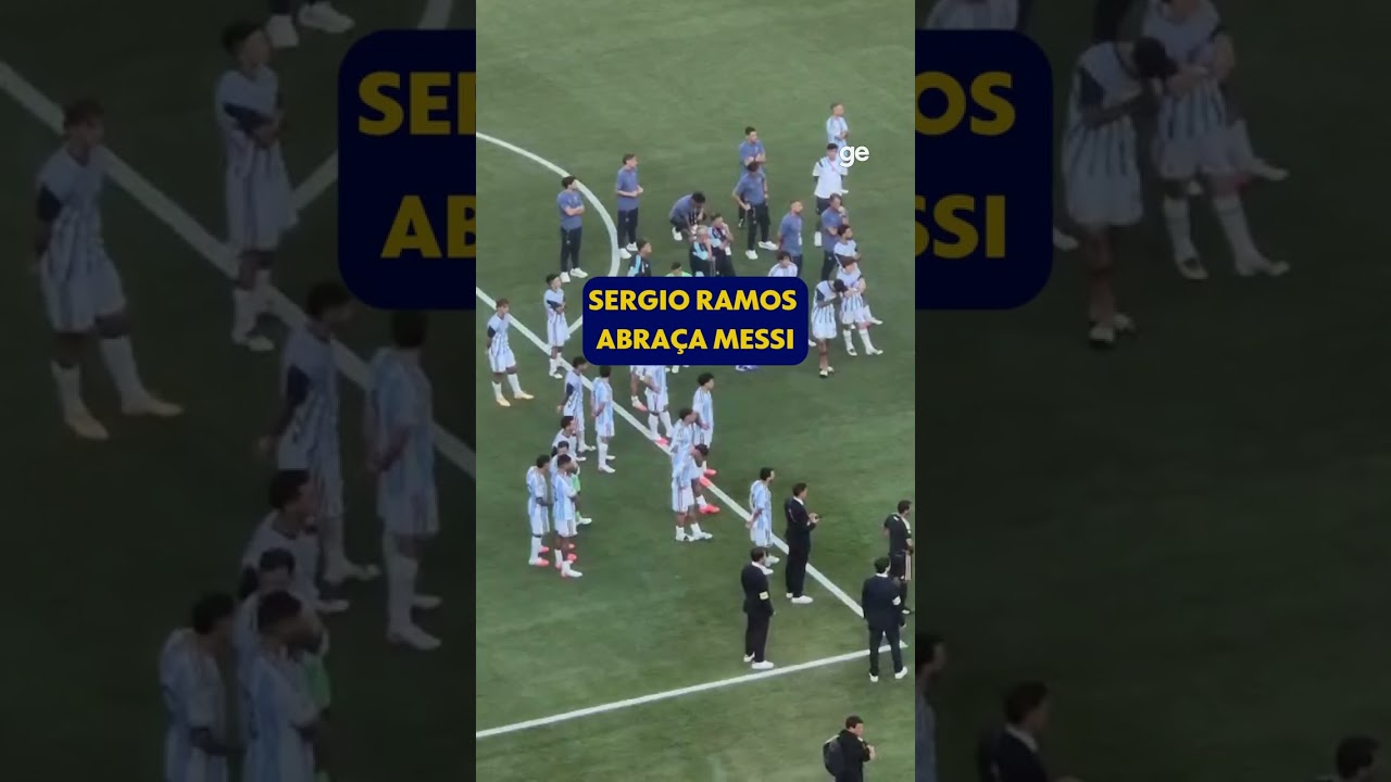 SERGIO RAMOS ABRAÇA MESSI | #shorts | Copa do Mundo 2026 | ge.globo