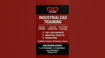 Industrial Cad Training #mechanical #solidworks @CadDesignStudio