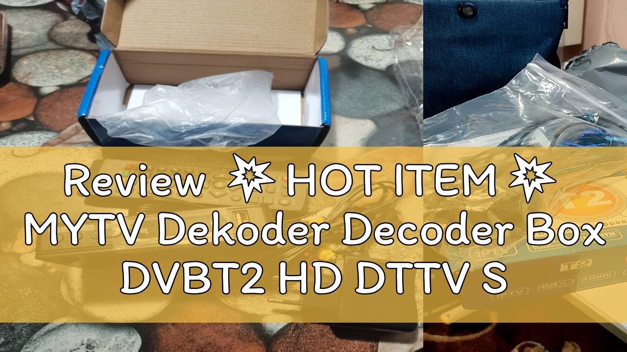 Review 💥HOT ITEM💥 MYTV Dekoder Decoder Box DVBT2 HD DTTV Set Top Box