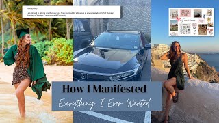 HOW I MANIFESTED EVERYTHING I WANTED |  the psychology behind manifestation