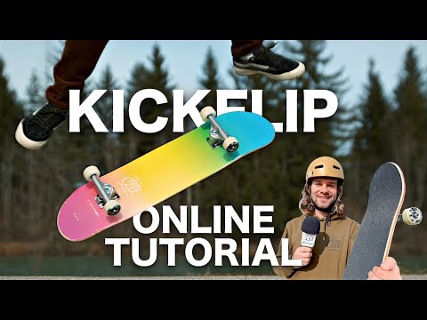 LEARN TO KICKFLIP in Slow Motion Kickflip Tutorial #1 The best Skateboard Tricks | Online Course