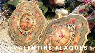 Valentine Plaques With Vintage Decoupage screenshot 4