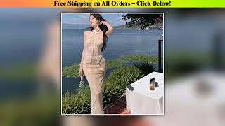 Women Swimwear Threepiece Set Pure Color Bikini Thai Style Sweet Long Skirt Beach Hot Spring Swimwe