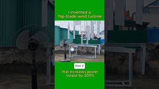 I invented a flip-blade wind turbine that increases power output by 200%. Part2