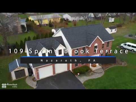 109 Spring Brook Terrace, Nazareth, PA home video tour
