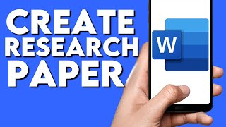 How To Create Research Paper Document on Microsoft Word Phone App screenshot 5