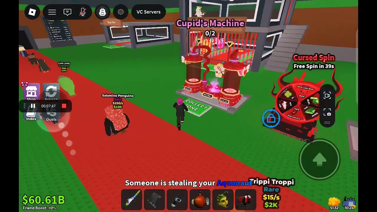 Playing steal a brainrot PT.1