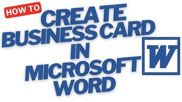 How to Create Business Cards in Microsoft Word (Step-by-Step Guide)