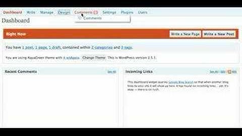 WordPress Admin Menu Plugin