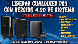 LIBERAR CUALQUIER PS3 4.90 FACIL + HEN OFICIAL + TIENDAS. EL TUTORIAL MAS COMPLETO Y SIN FALLOS