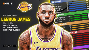 NBA 2K21 NEXT GEN LEBRON JAMES BUILD - ALL-AROUND 2-WAY DEMIGOD! TOP 3 SF BUILDS!