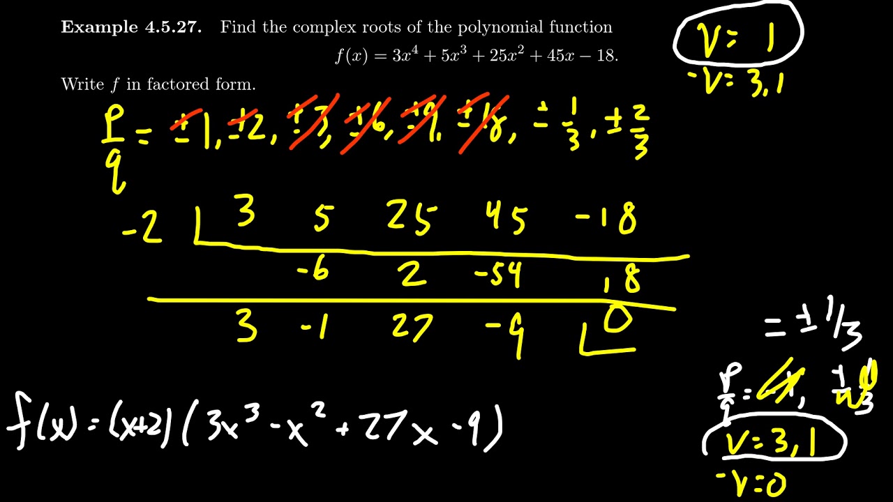 Advance Factoring Techniques of Complex Polynomials - YouTube